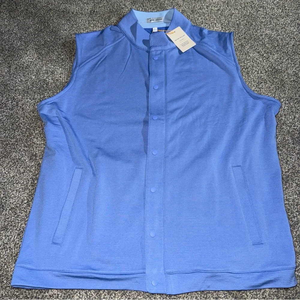 Peter Millar Beaumont Performance Vest, Bonnet Blue, Sz Large - NWT MSRP $145 - Picture 8 of 10